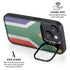 South Africa Flag Distressed iPhone 15 Plus Kickstand Case